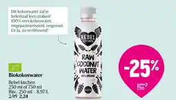 Delhaize Biokokoswater aanbieding