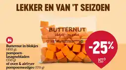Delhaize Butternut in blokjes aanbieding