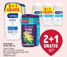 Delhaize Douchegel of deo roll-on aanbieding