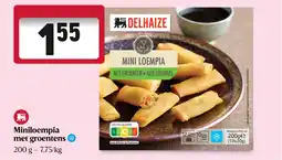 Delhaize Miniloempia met groentens aanbieding