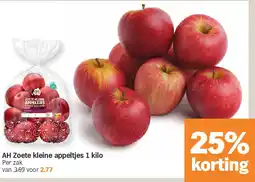 Albert Heijn AH Zoete kleine appeltjes 1 kilo aanbieding