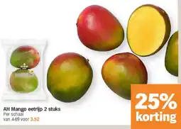 Albert Heijn AH Mango eetrijp 2 stuks aanbieding