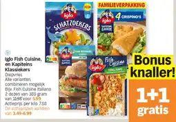Albert Heijn Iglo Fish Cuisine, en Kapiteins Klassiekers aanbieding