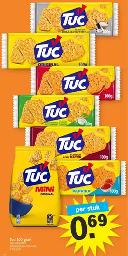 Albert Heijn Tuc 100 gram aanbieding