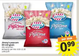 Albert Heijn Jimmy's popcorn 80-110 gram aanbieding