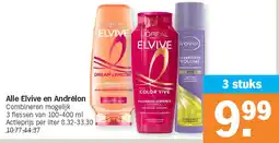 Albert Heijn Alle Elvive en Andrélon aanbieding