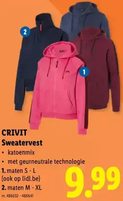 Lidl CRIVIT Sweatervest aanbieding