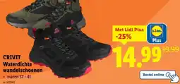Lidl CRIVIT Waterdichte wandelschoenen aanbieding
