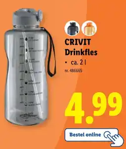 Lidl CRIVIT Drinkfles aanbieding