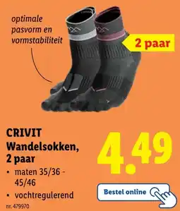 Lidl CRIVIT Wandelsokken, 2 paar aanbieding