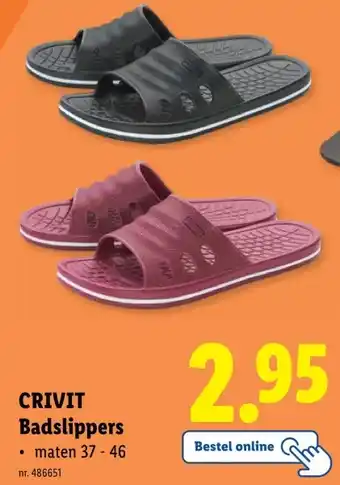 Lidl CRIVIT Badslippers aanbieding