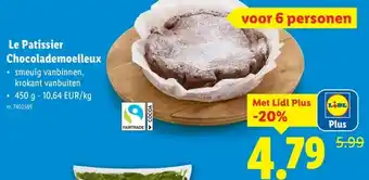 Lidl Le Patissier Chocolademoelleux aanbieding