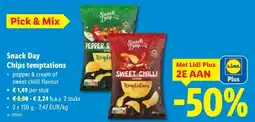 Lidl Snack Day Chips temptations aanbieding