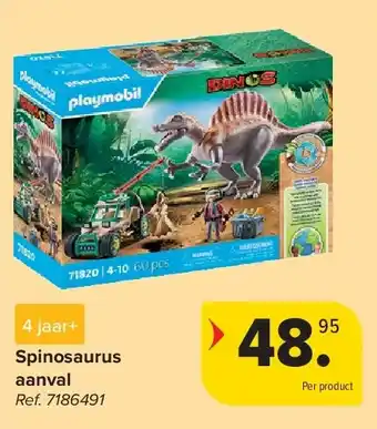 Carrefour Spinosaurus aanval aanbieding