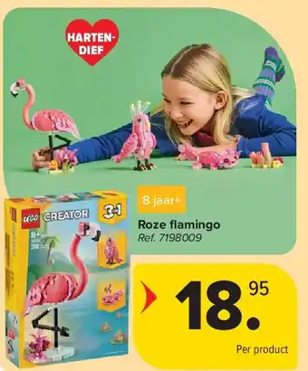 Carrefour Roze fl amingo aanbieding