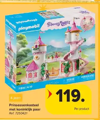 Carrefour Prinsessenkasteel met koninklijk paar aanbieding