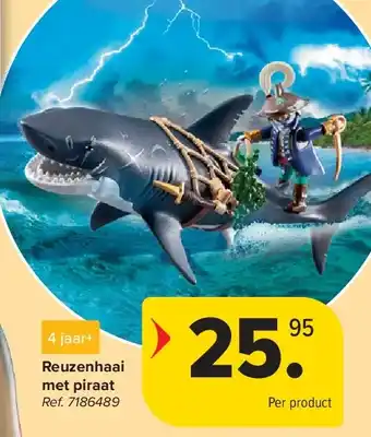 Carrefour Reuzenhaai met piraat aanbieding