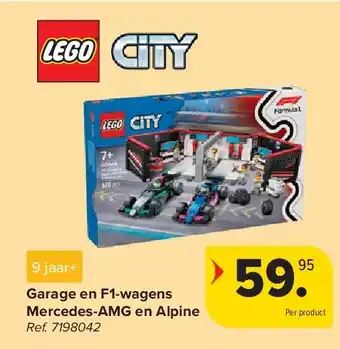 Carrefour Garage en F1-wagens Mercedes-AMG en Alpine aanbieding