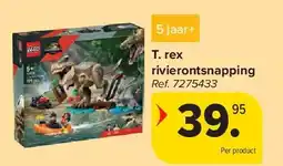 Carrefour T. rex rivierontsnapping aanbieding