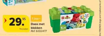 Carrefour Doos met blokken aanbieding