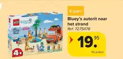 Carrefour Bluey’s autorit naar het strand aanbieding