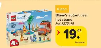 Carrefour Bluey’s autorit naar het strand aanbieding