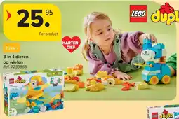 Carrefour 3-in-1 dieren op wielen aanbieding