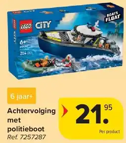 Carrefour Achtervolging met politieboot aanbieding