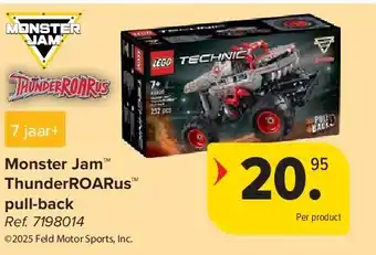 Carrefour Monster Jam ThunderROARus pull-back aanbieding