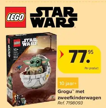 Carrefour Grogu met zweefkinderwagen aanbieding