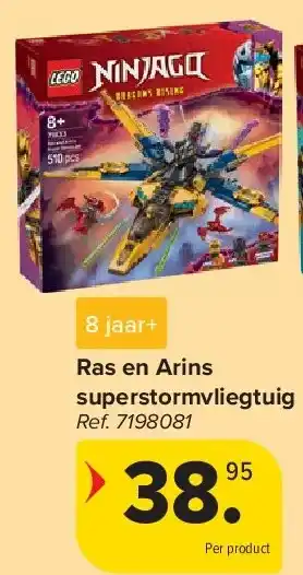 Carrefour Ras en Arins superstormvliegtuig aanbieding