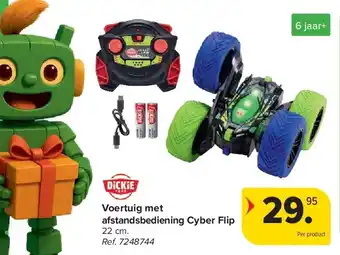 Carrefour Voertuig met afstandsbediening Cyber Flip aanbieding