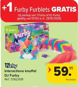 Carrefour Interactieve knu el DJ Furby aanbieding