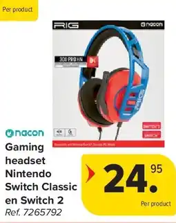 Carrefour Gaming headset Nintendo Switch Classic en Switch 2 aanbieding