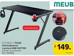 Carrefour Gamingbureau Luminus RGB GXT709 aanbieding