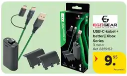 Carrefour USB-C-kabel + batterij Xbox Series aanbieding