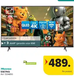 Carrefour Hisense 55E7NQ 4K TV aanbieding