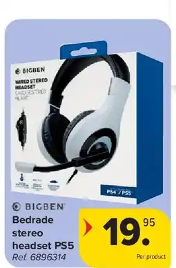 Carrefour Bedrade stereo headset PS5 aanbieding