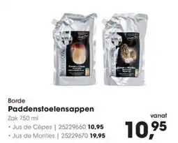 Hanos Borde paddenstoelensappen jus de morilles aanbieding