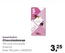 Hanos Sweet-Switch Chocoladereep aanbieding