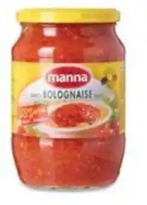 Hanos Manna bolognaisesaus 25% extra vlees aanbieding