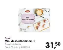 Hanos Pruvé Mini dessertberliners aanbieding