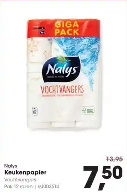 Hanos Nalys keukenpapier vochtvangers aanbieding