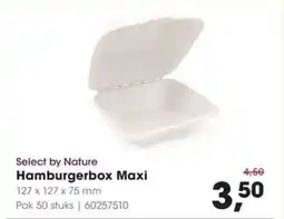 Hanos Select by Nature Hamburgerbox Maxi aanbieding