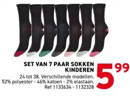 Trafic Set van 7 paar sokken kinderen aanbieding