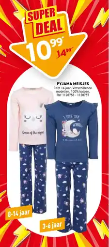 Trafic Pyjama meisjes aanbieding