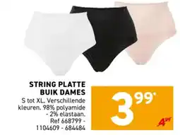 Trafic String platte buik dames aanbieding