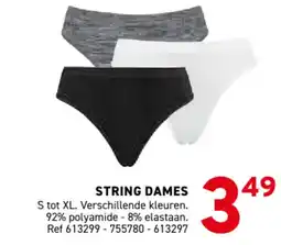 Trafic String dames aanbieding