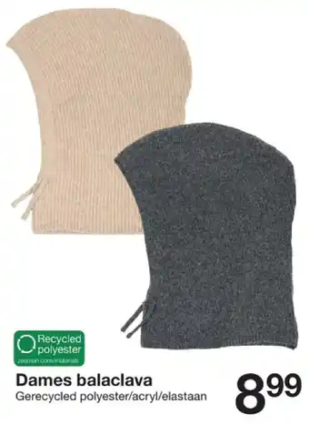 Zeeman Dames balaclava aanbieding