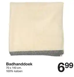 Zeeman Badhanddoek aanbieding